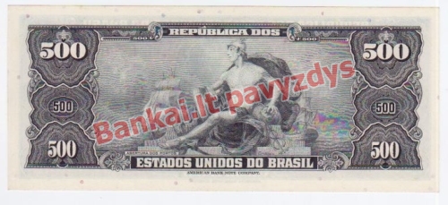 500 Cruzeirų banknoto galinė pusė