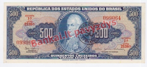 500 Cruzeirų banknoto priekinė pusė