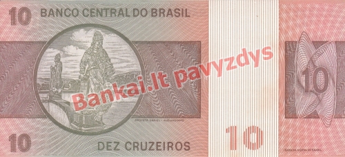 10 Cruzeirų banknoto galinė pusė