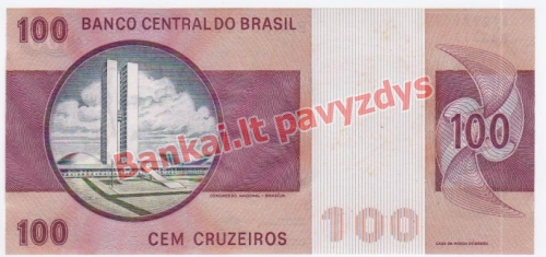 100 Cruzeirų banknoto galinė pusė