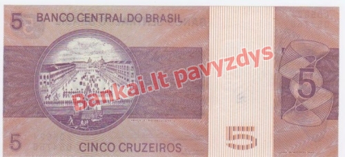 5 Cruzeirų banknoto galinė pusė