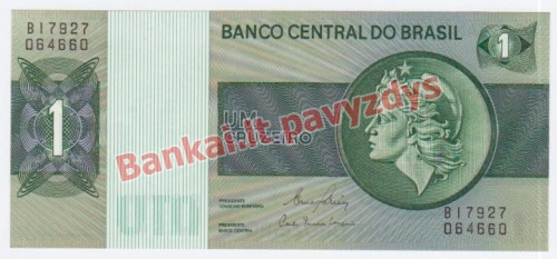 1 Cruzeiro banknoto priekinė pusė