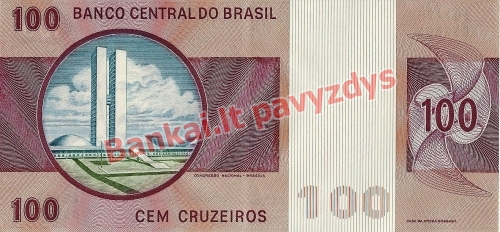 100 Cruzeirų banknoto galinė pusė