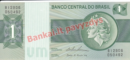 1 Cruzeiro banknoto priekinė pusė