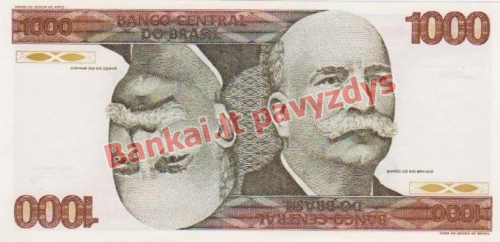 1000 Cruzeirų banknoto priekinė pusė
