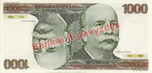 1000 Cruzeirų banknoto priekinė pusė