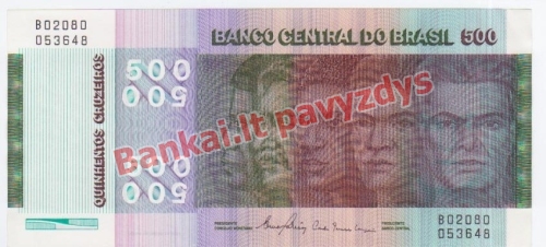 500 Cruzeirų banknoto priekinė pusė