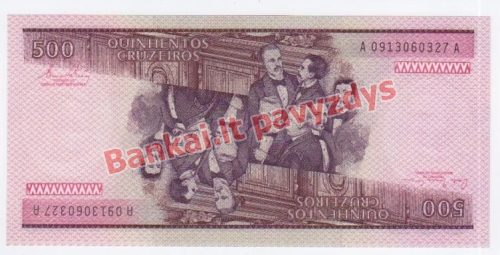 500 Cruzeirų banknoto galinė pusė