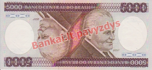 5000 Cruzeirų banknoto priekinė pusė