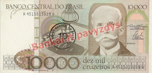 10 Cruzadų banknoto priekinė pusė