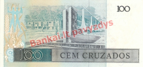 100 Cruzadų banknoto galinė pusė