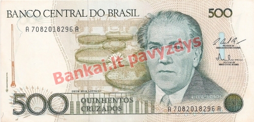 500 Cruzadų banknoto priekinė pusė