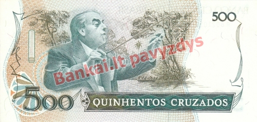 500 Cruzadų banknoto galinė pusė