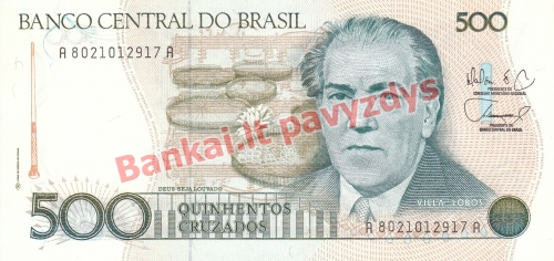 500 Cruzadų banknoto priekinė pusė