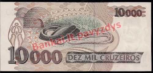 10000 Cruzeirų banknoto galinė pusė