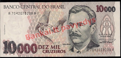 10000 Cruzeirų banknoto priekinė pusė