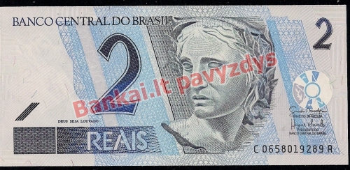 2 Reais banknoto priekinė pusė