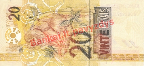 20 Reisų banknoto galinė pusė