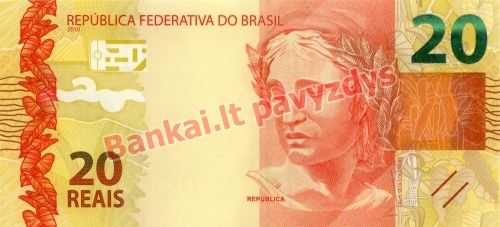 20 Reais banknoto priekinė pusė