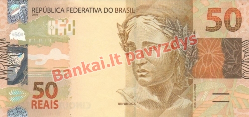 50 Reais banknoto galinė pusė