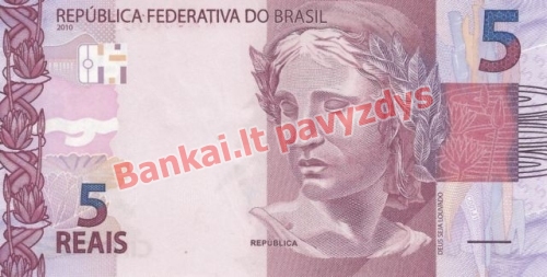 5 Reais banknoto priekinė pusė