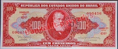 100 Cruzeirų banknoto priekinė pusė