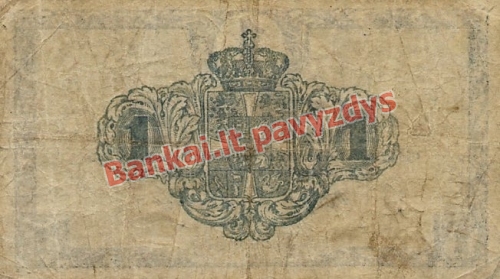1 Kronos banknoto galinė pusė