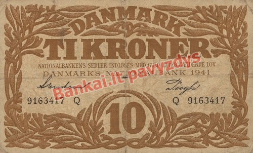 10 Kronų banknoto priekinė pusė