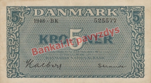 5 Kronų banknoto priekinė pusė