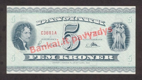 5 Kronų banknoto priekinė pusė