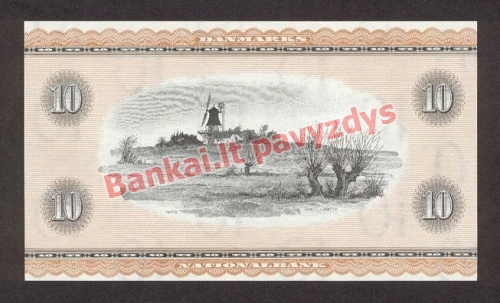 10 Kronų banknoto galinė pusė