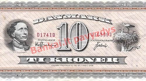 10 Kronų banknoto priekinė pusė