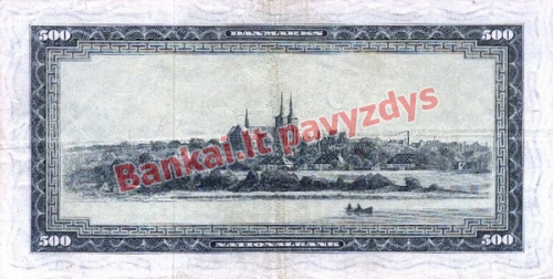 500 Kronų banknoto galinė pusė