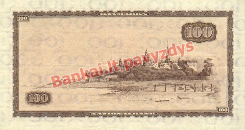 100 Kronų banknoto galinė pusė