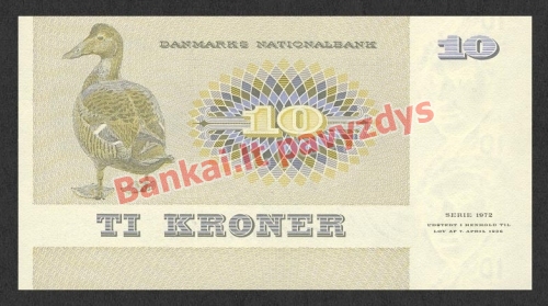 10 Kronų banknoto galinė pusė