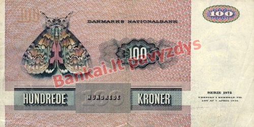 100 Kronų banknoto galinė pusė