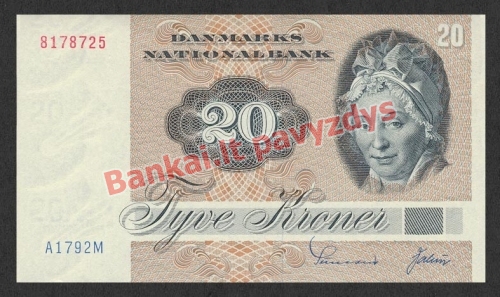 20 Kronų banknoto priekinė pusė