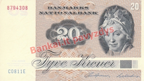 20 Kronų banknoto priekinė pusė