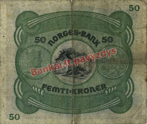 50 Kronų banknoto galinė pusė