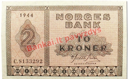2 Kronų banknoto priekinė pusė