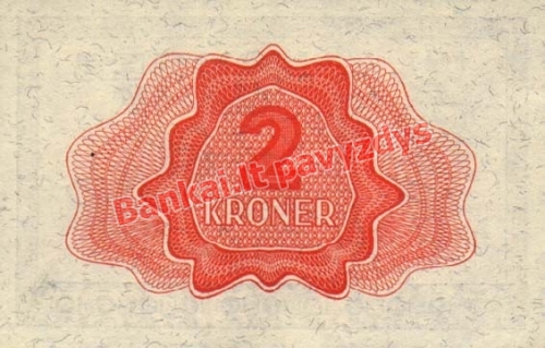 2 Kronų banknoto galinė pusė