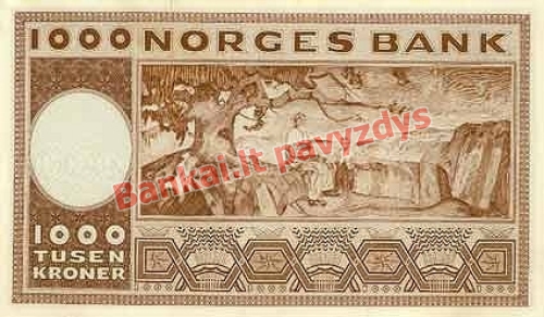 1000 Kronų banknoto galinė pusė