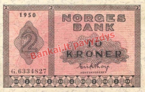 2 Kronų banknoto priekinė pusė