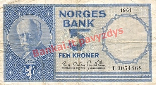 5 Kronų banknoto priekinė pusė