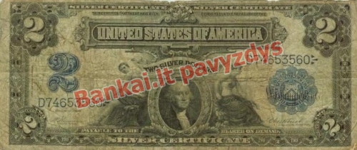 2 Dolerių banknoto priekinė pusė