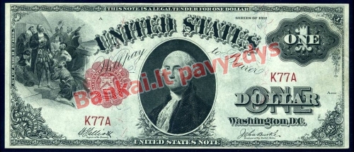 1 Dolerio banknoto priekinė pusė