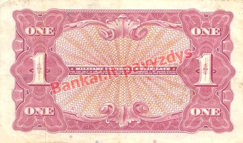 1 Dolerio banknoto galinė pusė