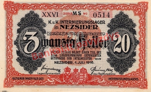20 Filerių banknoto galinė pusė