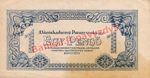 1 Pengo banknoto priekinė pusė