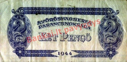 2 Pengų banknoto galinė pusė